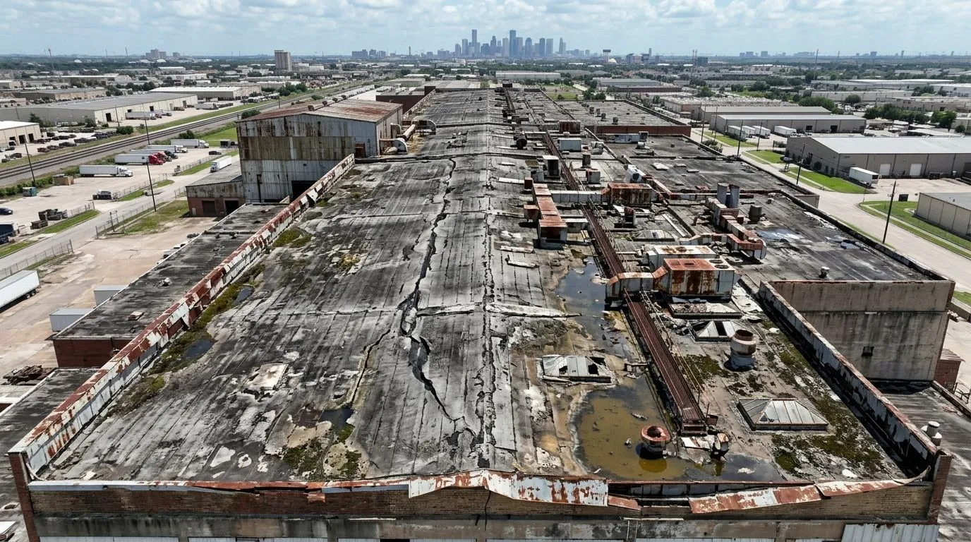 Commercial roof repair before project 5