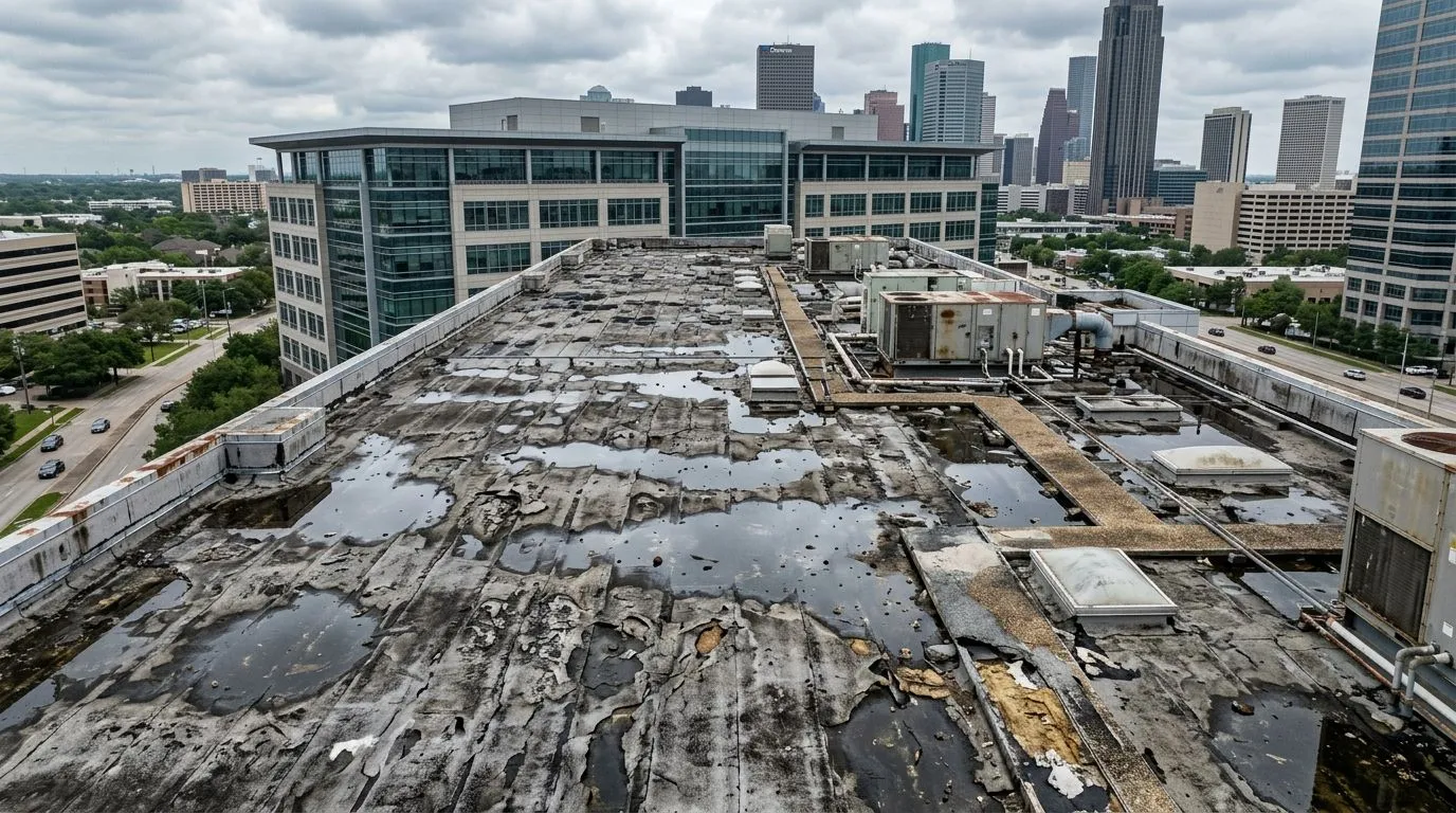 Commercial roof repair before project 4