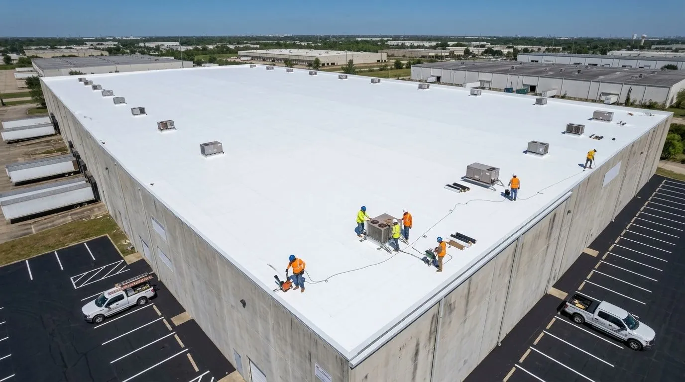 Commercial roof repair after project 2