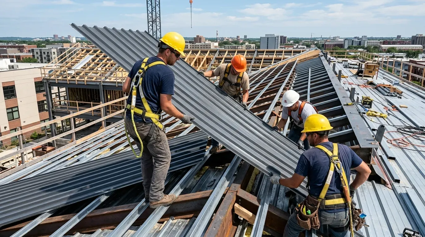Metal roof repair Houston